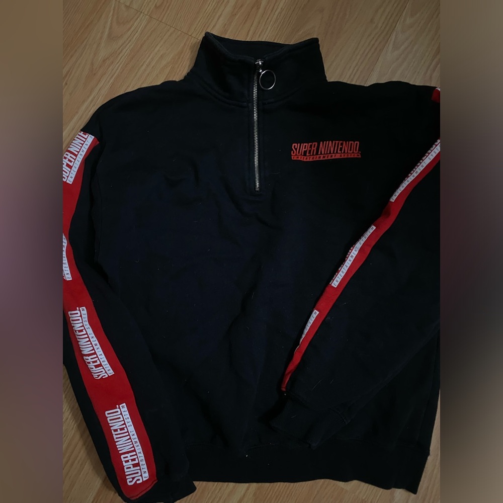 Forever 21 Super Nintendo zip up sweater